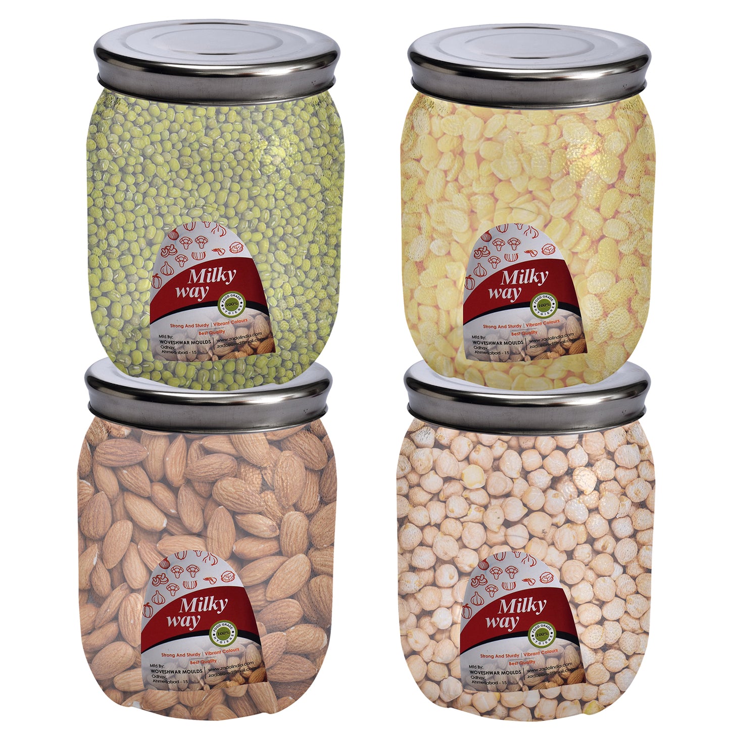 Milky Way Pet Transparent Jar 600 Ml