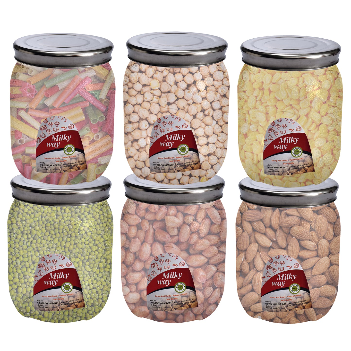 Milky Way Pet Transparent Jar 600 Ml