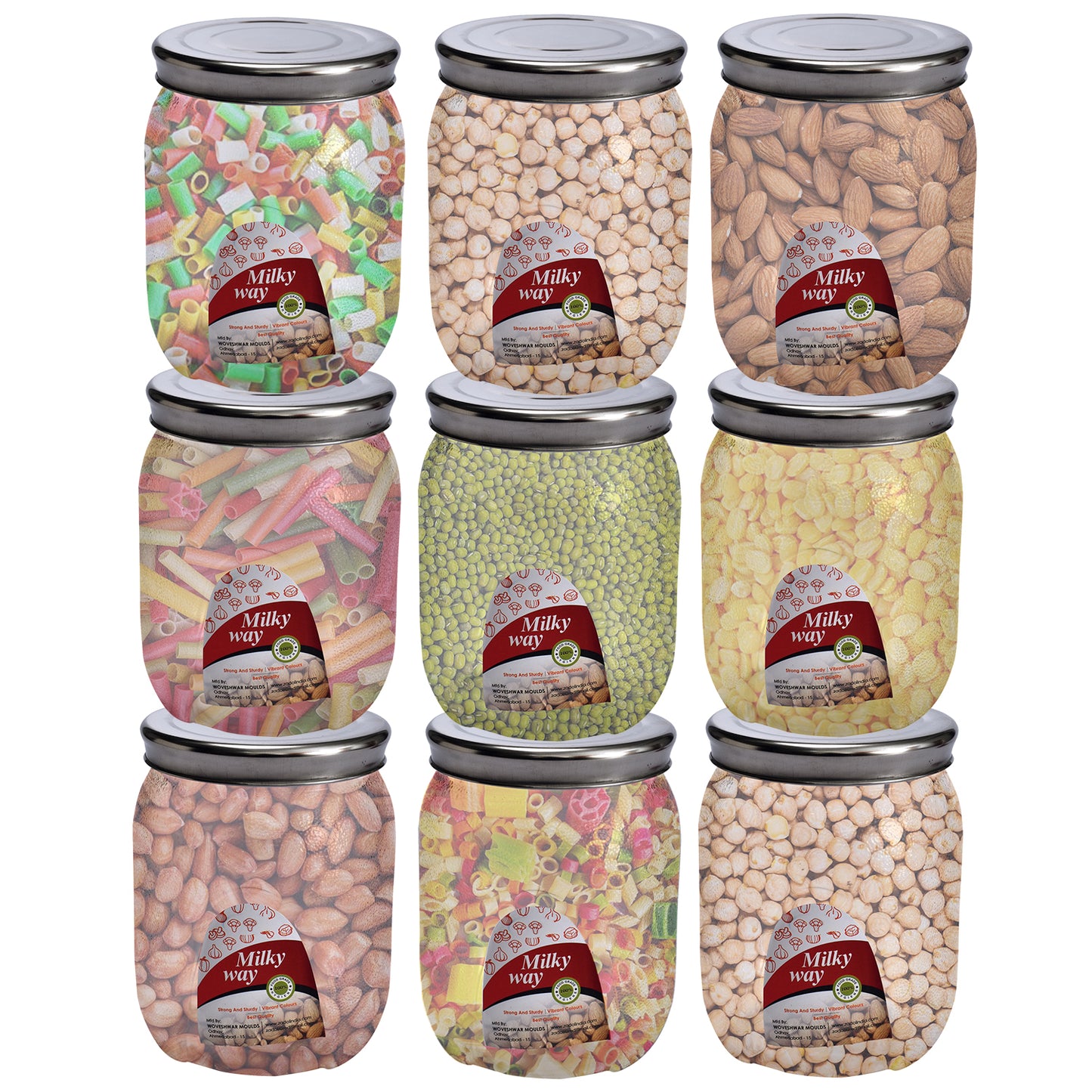 Milky Way Pet Transparent Jar 600 Ml