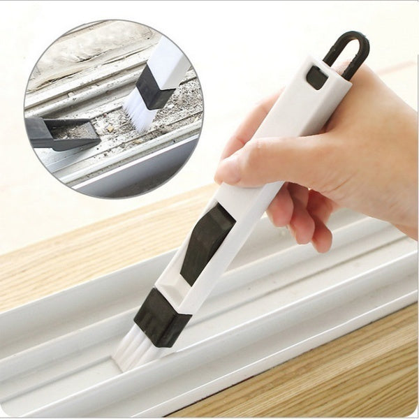 Window Slot Brush with Dustpan Pack of 2