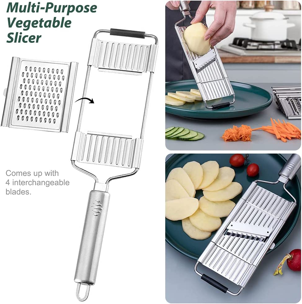 6 in 1 Stainless Steel Multipurpose Grater And Slicer
