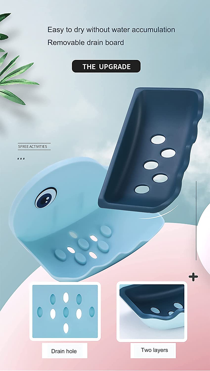 Fish Shape Soap Dish Pack of 2