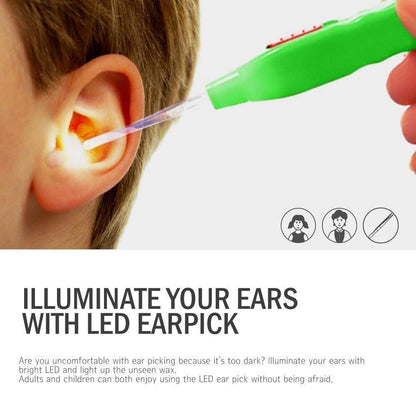 LED Flashlight Earpick for Ear wax remover