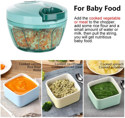 Manual Food Processor Vegetable Chopper