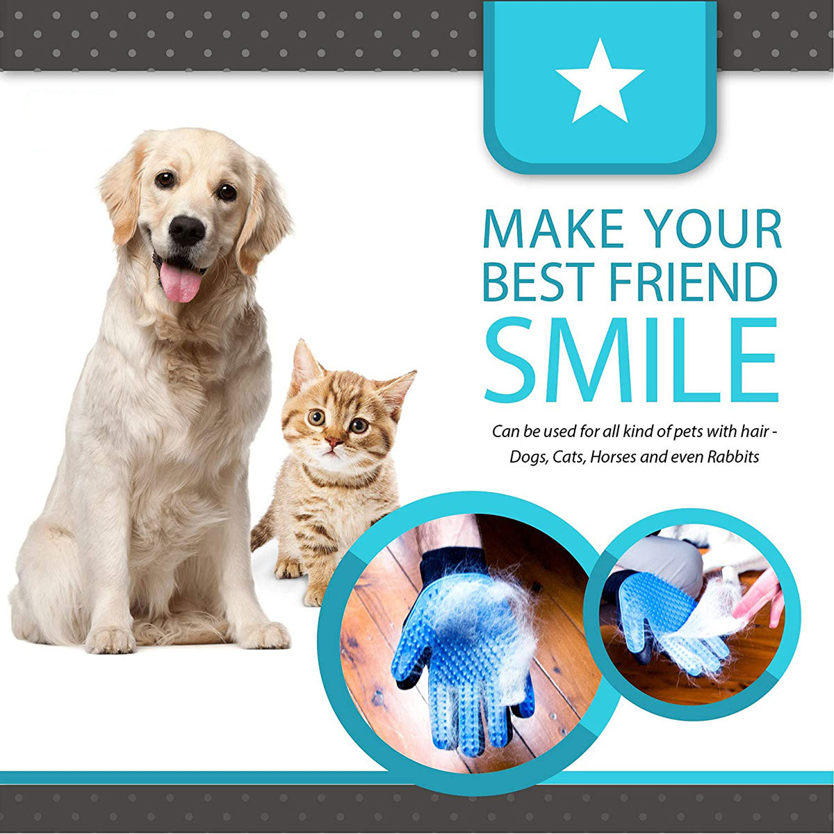 Pet Grooming Glove