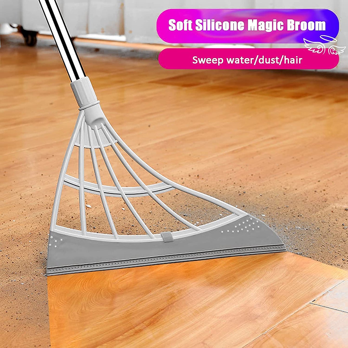 Magic Broom Wiper With Handle