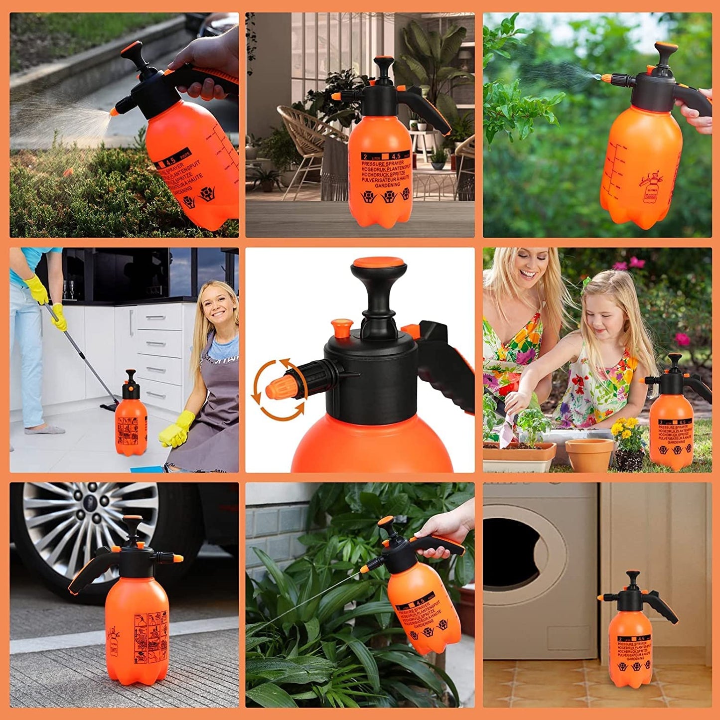 Garden Pressure Spray Pump With Twist Ties