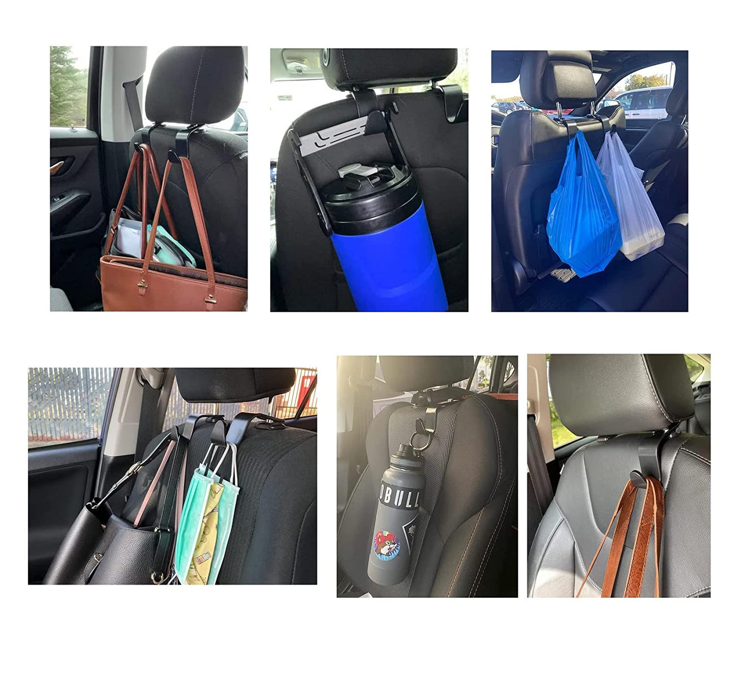 Car Seat Headrest Hooks (Pack of 4)