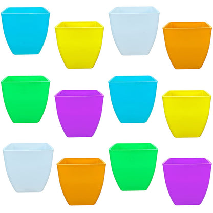 5 inch square plastic pot (Pack of 5)