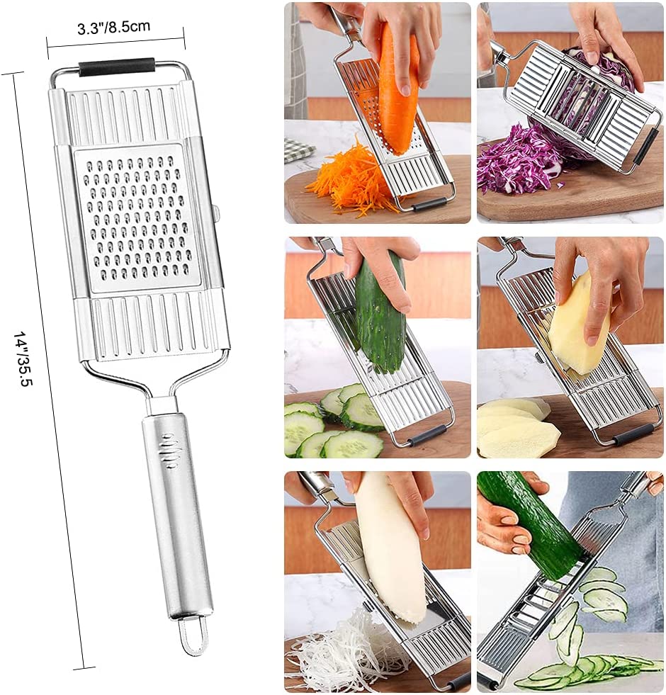 6 in 1 Stainless Steel Multipurpose Grater And Slicer