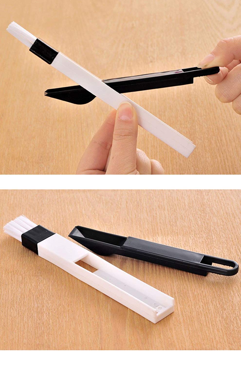 Window Slot Brush with Dustpan Pack of 2