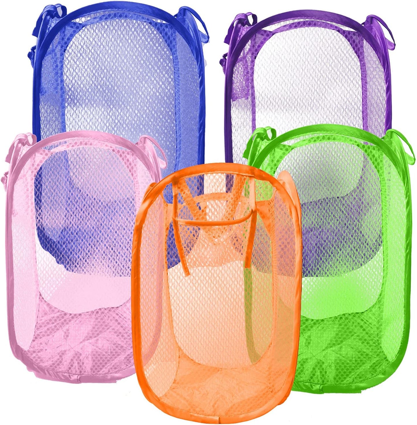 Foldable Mesh Pop Up Laundry Hamper 2 Pack