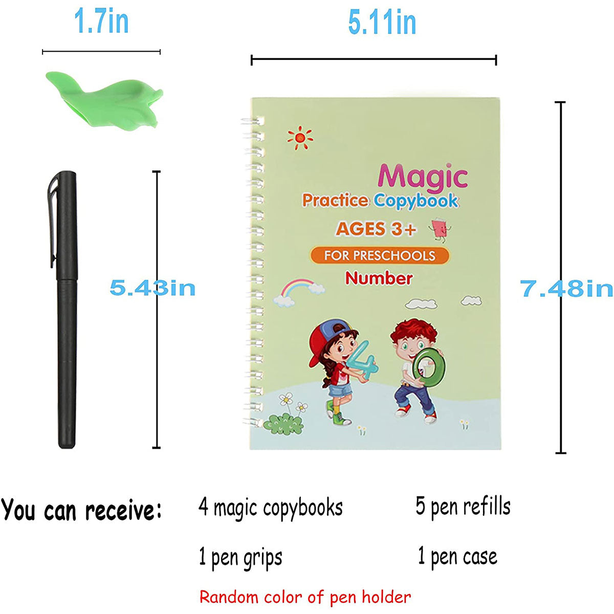 Magic Practice Copybook For Kids Set of 4