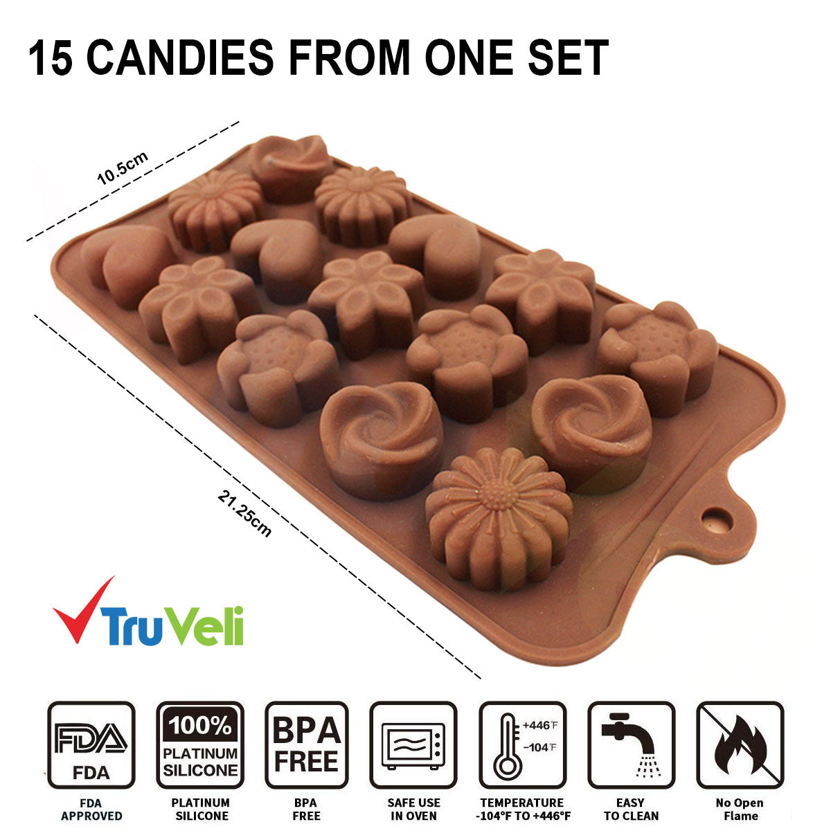 Silicone Chocolate Mould (Pack of 2)