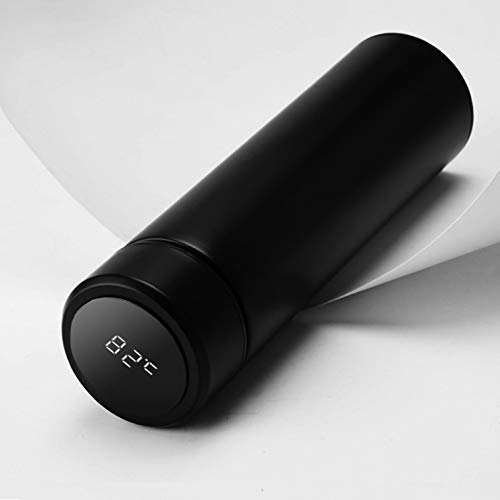 Temperature Water Bottle (Black, 500ml)