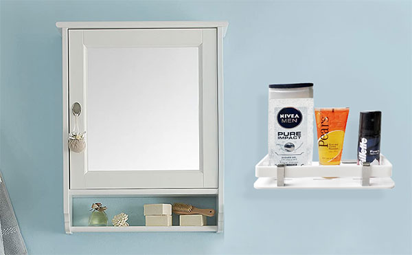 Acrylic Bathroom Shelf 10 Inches